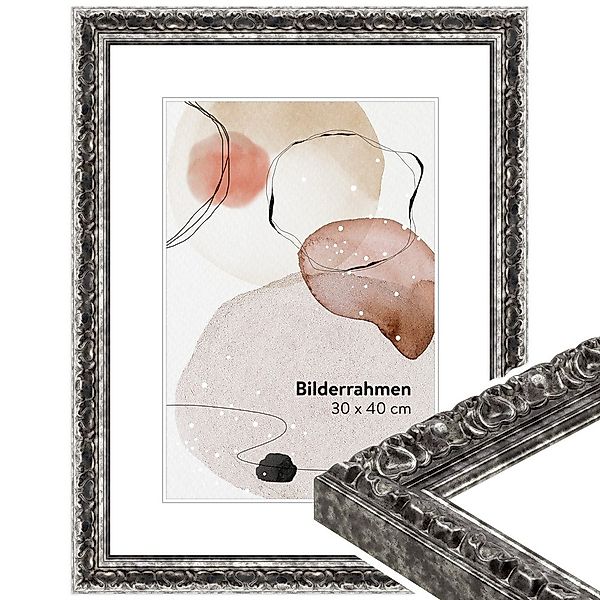 WANDStyle Bilderrahmen H215, Silber, aus Massivholz günstig online kaufen