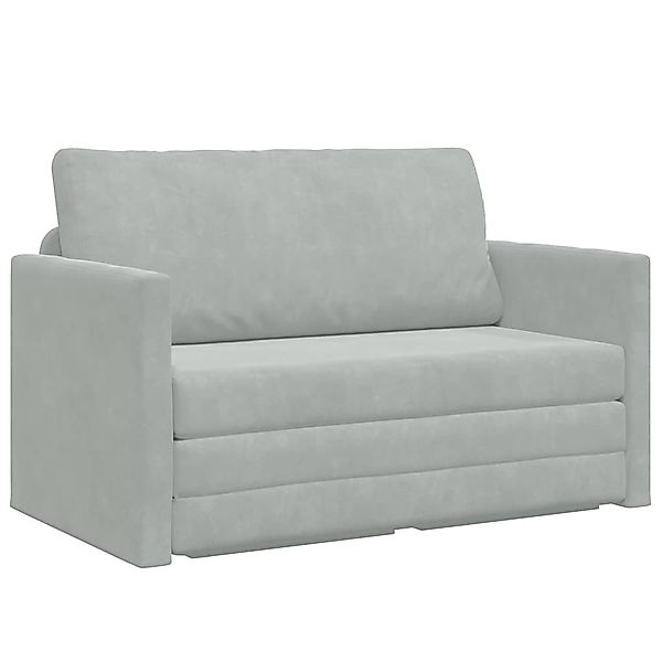 vidaXL Sofa Sofa Bett Hellgrau 124 günstig online kaufen