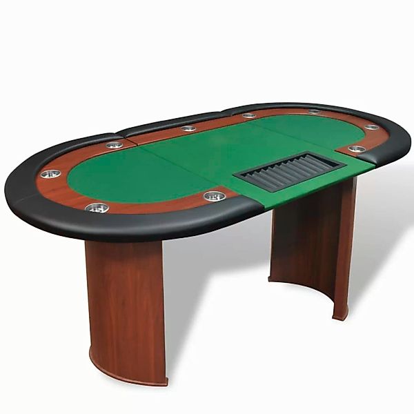 vidaXL Spieltisch Pokertisch für 10 Spieler günstig online kaufen