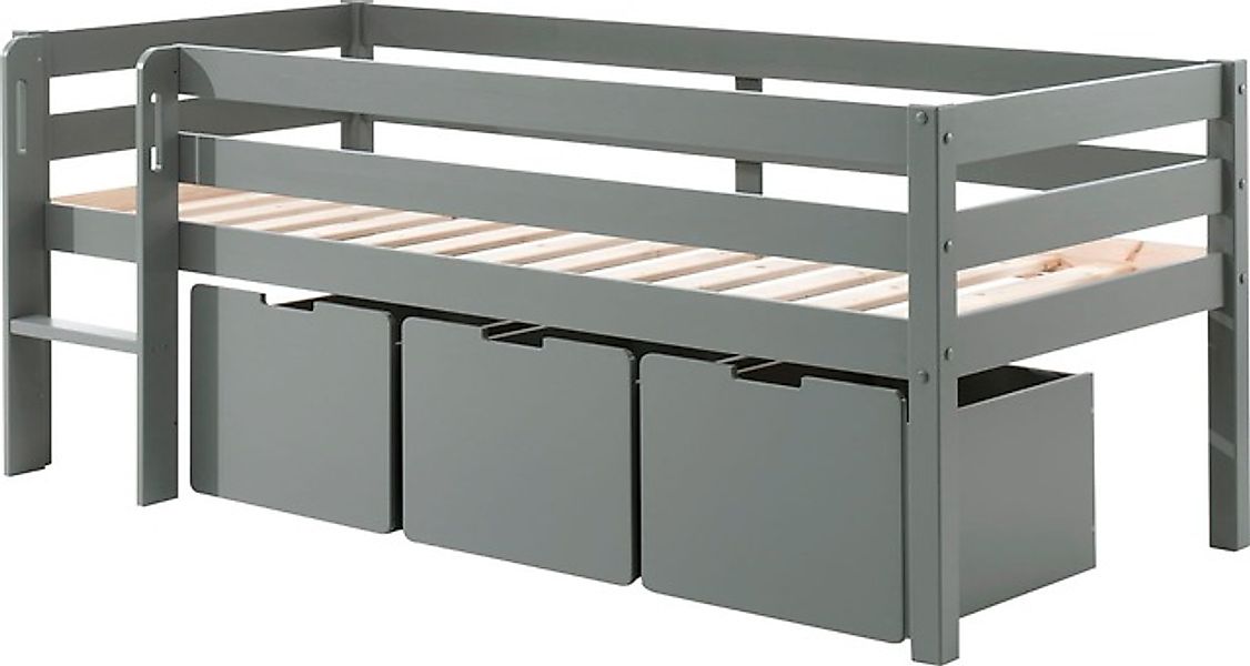 Vipack Spielbett »Pino, Kiefer massiv, mit Rolllattenrost, 3 Rollboxen, Mad günstig online kaufen