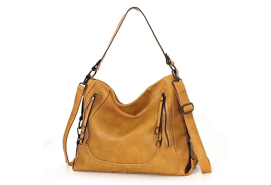 TAN.TOMI Handtasche Damen Lederimitat Umhängetasche Hobo Taschen groß Mit M günstig online kaufen