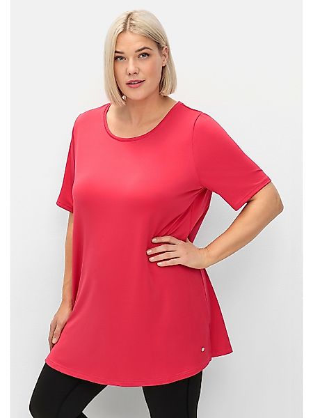 Sheego Longshirt "Große Größen", mit atmungsaktiver, schnelltrocknender Fun günstig online kaufen