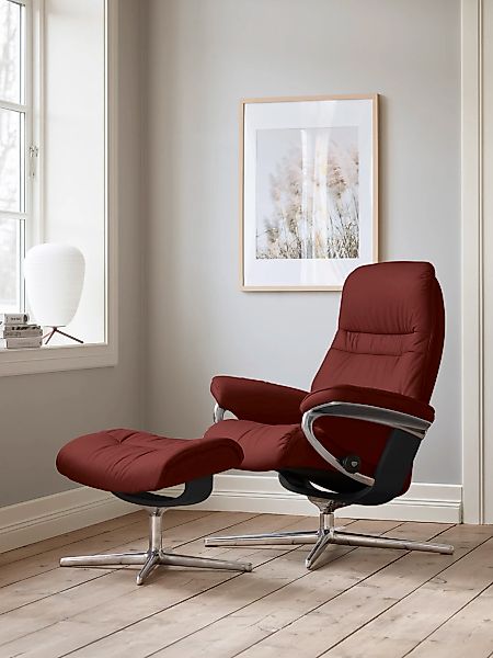 Stressless "Sunrise" mit Cross Base, Größe S, M & L, Holzakzent Schwarz günstig online kaufen