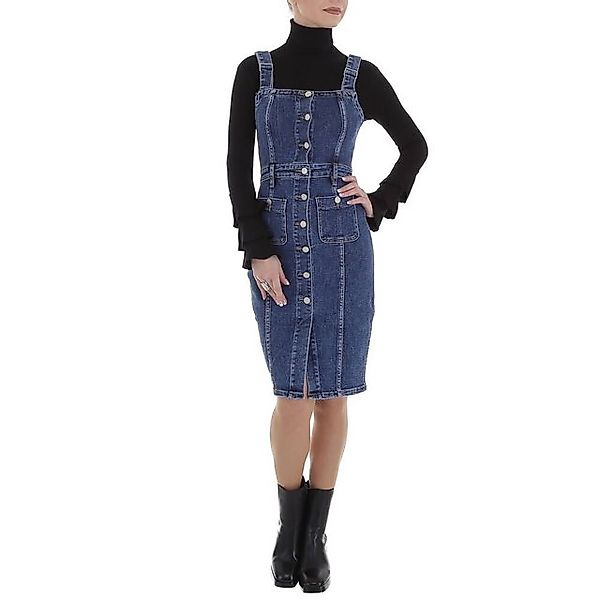 Ital-Design Jeanskleid Damen Freizeit Used-Look Stretch günstig online kaufen