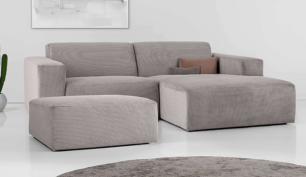 INOSIGN Ecksofa »Koa,228cm, L-Form, Modulsofa, Webstoff, Cord«, Designsofa, günstig online kaufen