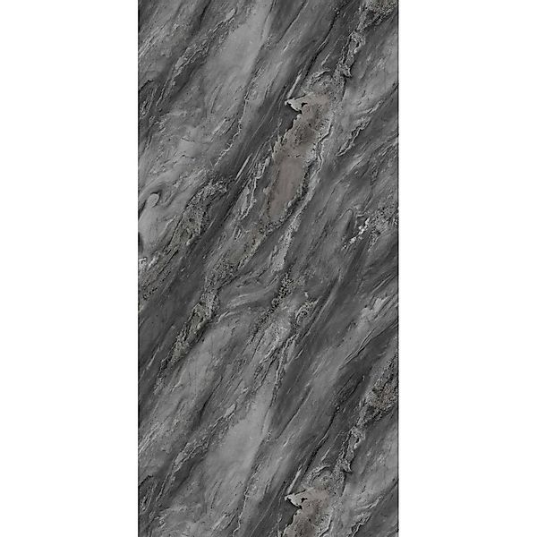 Aluverbund24 PVC Wandpaneele Duschrückwand Küchenrückwand  Obsidian-Grey in günstig online kaufen