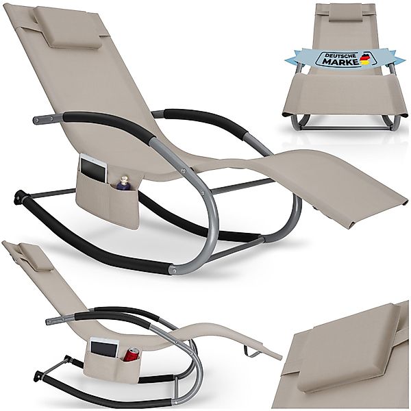tectake Gartenliege Sonnenliege Taya, ergonomisch, mit günstig online kaufen