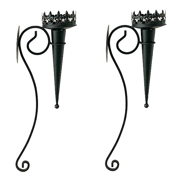 Mojawo Laterne 2 x Wandkerzenhalter Wandleuchter günstig online kaufen