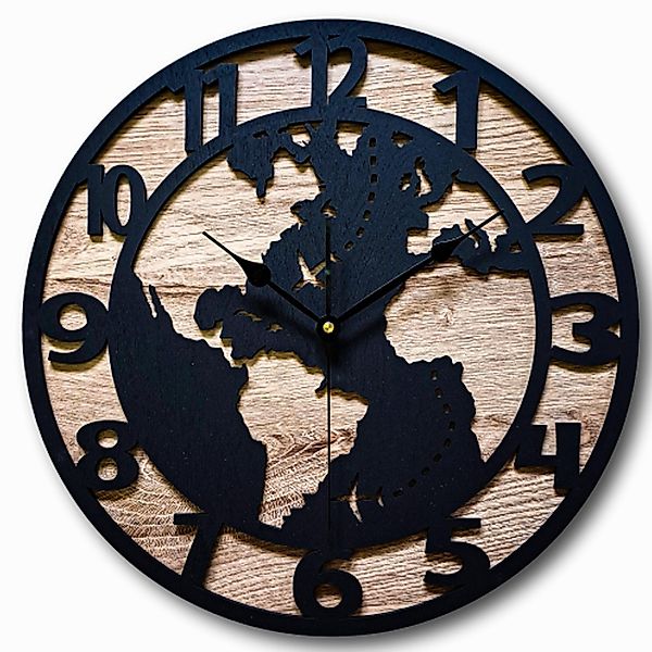 ORNAMENTI Wanduhr Grosse, Modern, holz Wanduhr günstig online kaufen