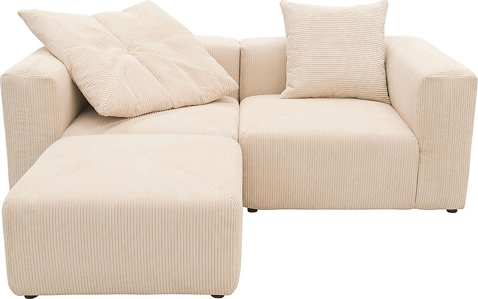 RAUM.ID Ecksofa »Gerrid L-Form«, Cord, Modulsofa, bestehend aus 2 Eckelemen günstig online kaufen