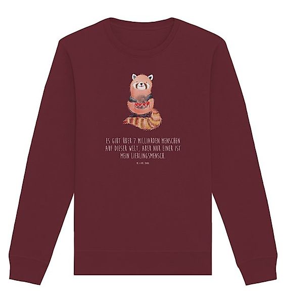 Mr. & Mrs. Panda Longpullover Größe L Roter Panda - Burgundy - Geschenk, lu günstig online kaufen