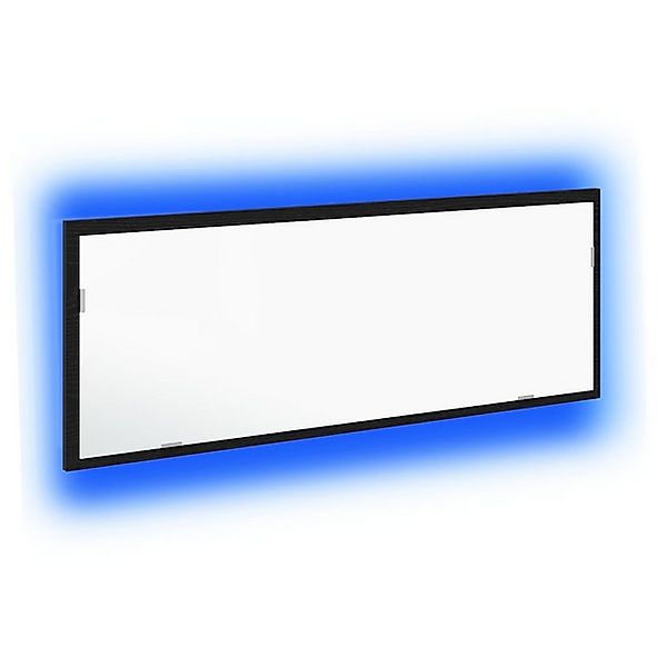 vidaXL Badezimmerspiegelschrank LED Badspiegel Schwarz Eiche 100x8,5x37 cm günstig online kaufen