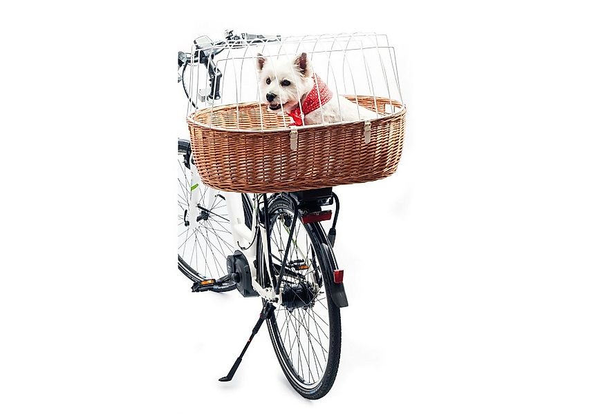 Aumüller Tierfahrradkorb Fahrrad-Tierkorb mit Halter, L: 68 cm + Schutzhaub günstig online kaufen