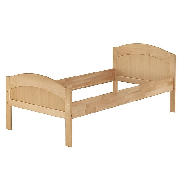 Erst-Holz Seniorenbett Gästebett Einzelbett Buche Massiv 100 x 200 mit Roll günstig online kaufen
