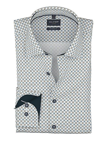 OLYMP Langarmhemd Luxor Businesshemd, modischer Druck, modern fit, New-Kent günstig online kaufen