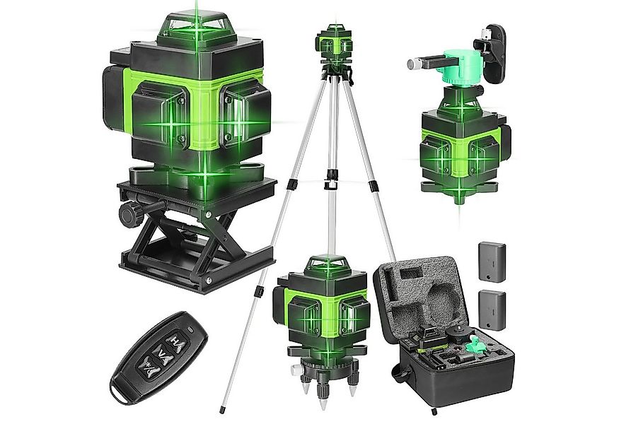 GARRYFIZH Laserwasserwaage Multifunktionales 4D 16 Linien Laser Level Laser günstig online kaufen