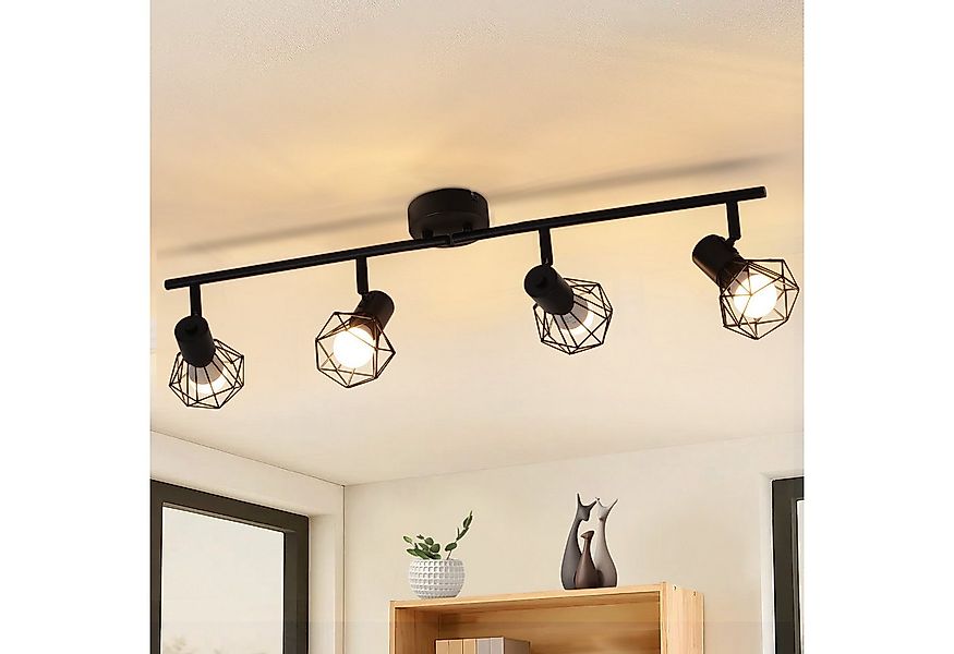 Nettlife Deckenstrahler Wohnzimmer Schwarz 2/3/4/5 Flammig E14 Deckenleucht günstig online kaufen
