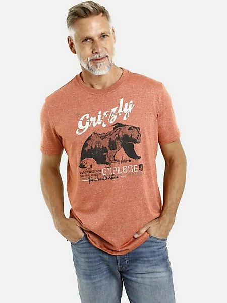 Jan Vanderstorm T-Shirt TAIT mit Grizzly-Print, Comfort Fit günstig online kaufen