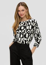 s.Oliver Kurzarmbluse Bluse Locker geschnittene Bluse günstig online kaufen