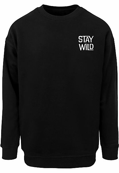 Merchcode Rundhalspullover "Merchcode Wording - Stay Wild Crewneck" günstig online kaufen