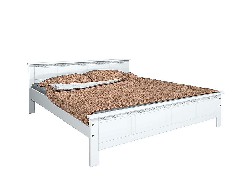 OTTO home Massivholzbett Indra, TOPSELLER, Landhausstil, edles Design,zerti günstig online kaufen