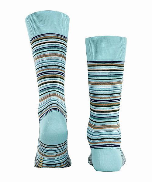 FALKE Microblock Herren Socken, 45-46, Blau, Streifen, Baumwolle, 14041-669 günstig online kaufen