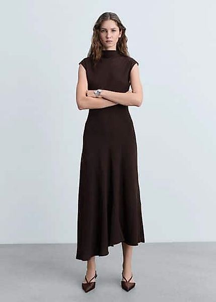 Asymmetrisches Kleid mit Textur günstig online kaufen