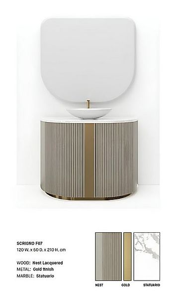 JVmoebel Vitrine Vitrine Glasschrank Italienische Möbel Vitrinen Schränke W günstig online kaufen