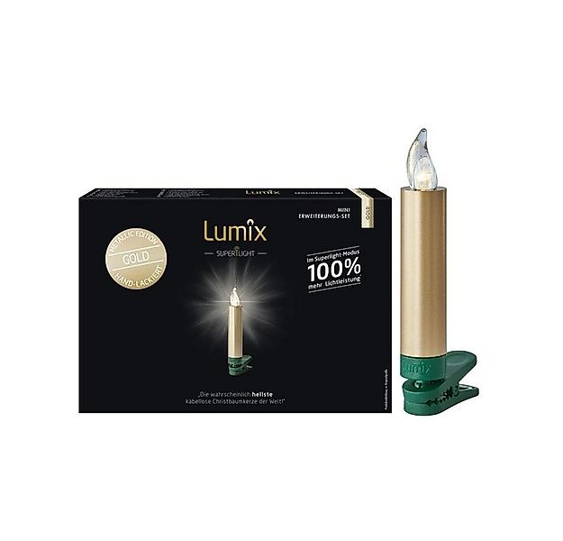 Krinner LED-Kerze Lumix SuperLight Metallic 6er günstig online kaufen