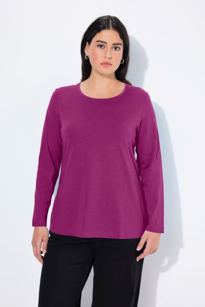 Ulla Popken T-Shirt Shirt Slim Rundhalsausschnitt günstig online kaufen