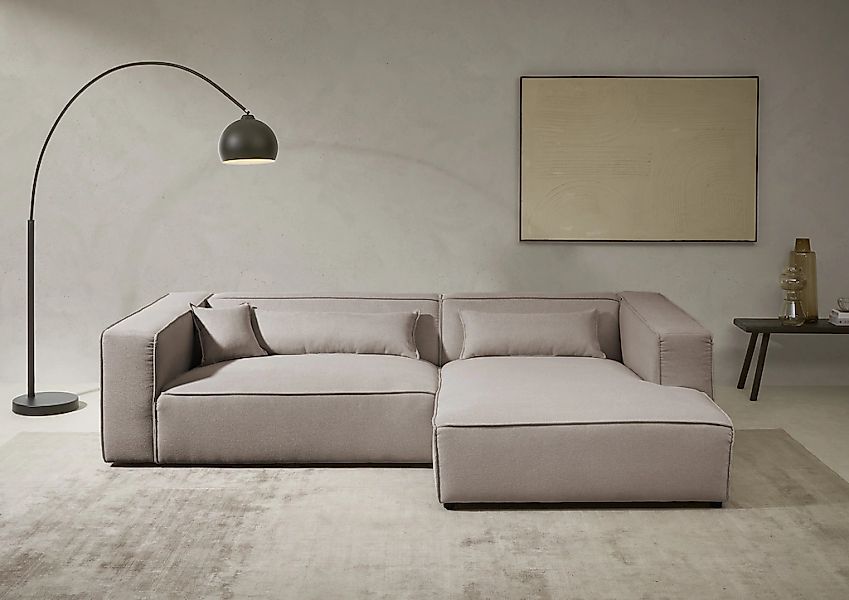 LeGer Home by Lena Gercke Ecksofa "PIARA XXL, Big-Sofa in Cord oder Leineno günstig online kaufen