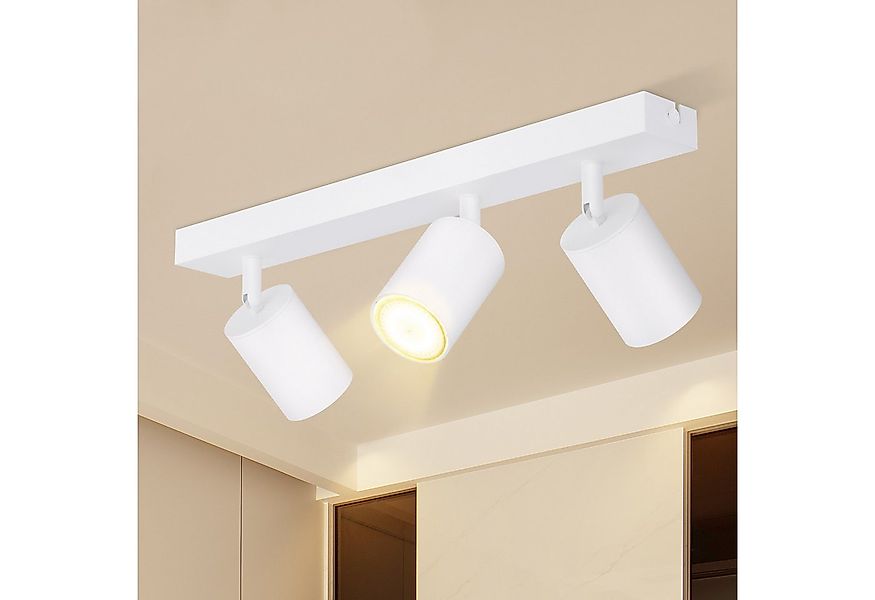 ZMH Deckenstrahler 3 Flammig Deckenleuchte Modern 42CM GU10 für Schafzimmer günstig online kaufen