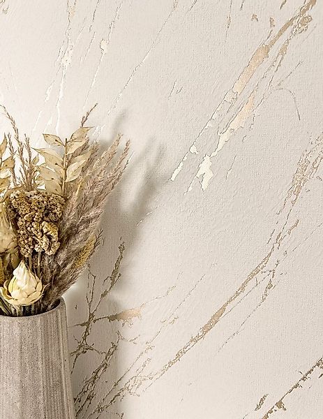 Newroom Vliestapete, Beige Tapete Modern Marmor - Marmoroptik Marmor-Tapete günstig online kaufen