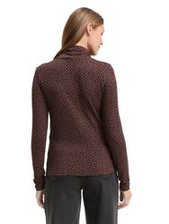 TOM TAILOR Denim Rollkragenshirt mit All-Over günstig online kaufen