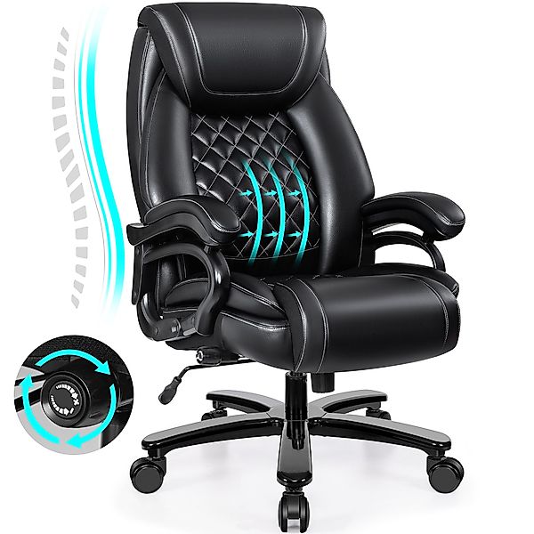 ChaCool Bürostuhl Ergonomisch PU Leder - günstig online kaufen