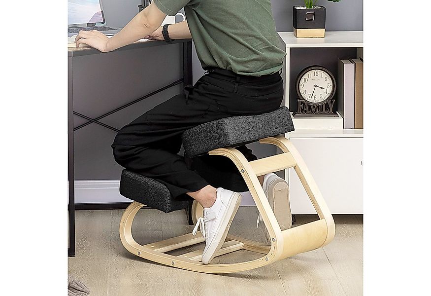 Vinsetto Stuhl Ergonomischer Kniestuhl zur Verbesserung der Körperhaltung ( günstig online kaufen
