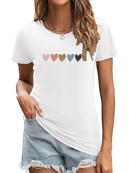 PYL Kurzarmshirt Damen Bequemes Sommer Kurzarmbluse günstig online kaufen