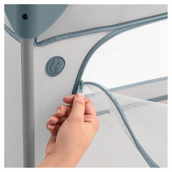 Hauck Baby-Reisebett »Dream N Play Plus, Dusty Blue«, Vorderausstieg günstig online kaufen