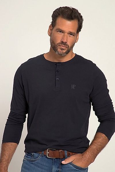 JP1880 T-Shirt Henley Basic Shirt Langarm Knopfleiste bis 8XL günstig online kaufen