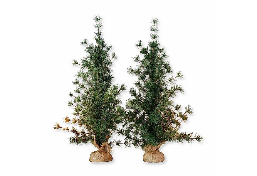 Mirabeau Weihnachtsfigur Deko-Baum 2er Set Bohicon grün/braun (2er Set, 2er günstig online kaufen