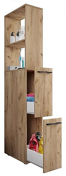 VCM Hochschrank Holz Badmöbel Nischenschrank Schublade Sadilo XL günstig online kaufen