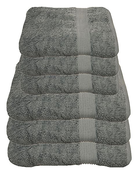 Julie Julsen Handtücher 6-Handtücher-Silbergrau, Baumwolle (6-St) günstig online kaufen