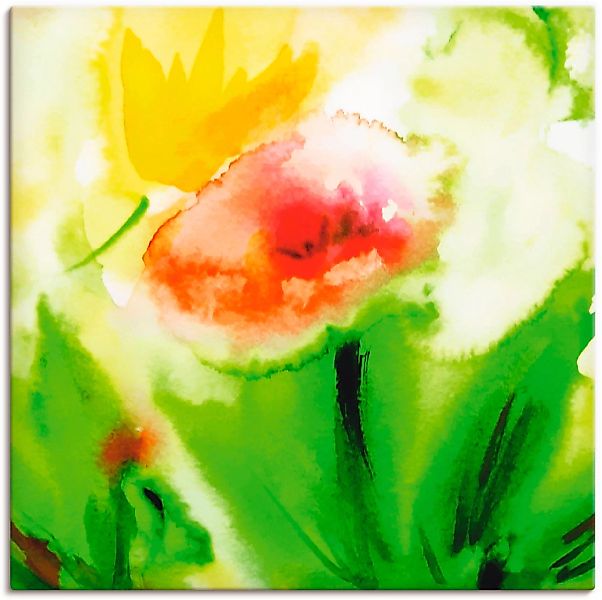 Artland Leinwandbild »Blumenliebe«, Blumen, (1 St.), auf Keilrahmen gespann günstig online kaufen