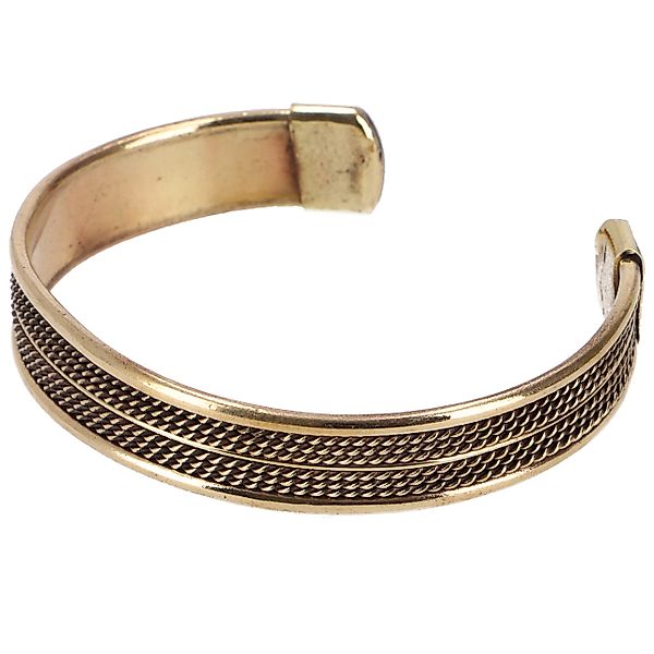 Guru-Shop Armreif Tribal Armreifen, goldfarbener Meander.. günstig online kaufen