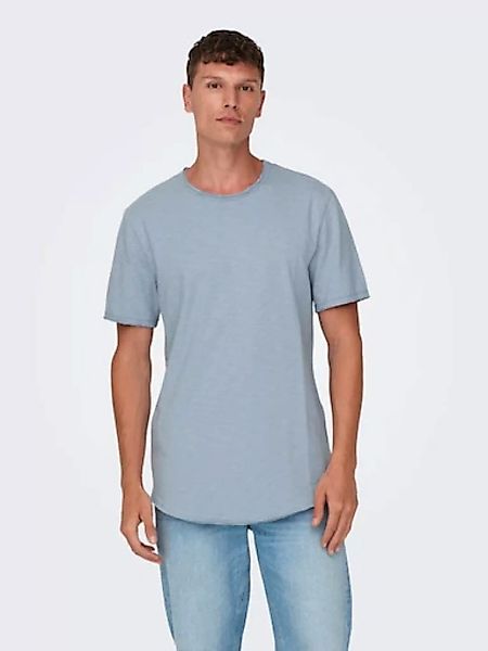 ONLY & SONS Rundhalsshirt "ONSBENNE LONGY SS TEE NF 7822 NOOS" günstig online kaufen