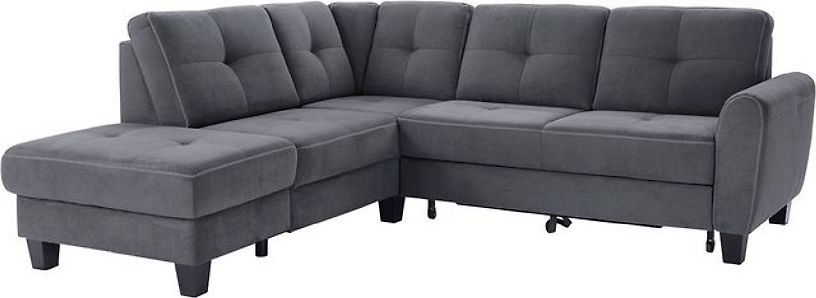 sit&more Ecksofa "Varese L-Form", mit Federkern, wahlweise mit Bettfunktion günstig online kaufen