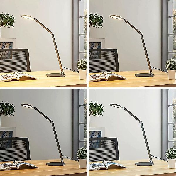 LED-Schreibtischlampe Mion mit Dimmer günstig online kaufen