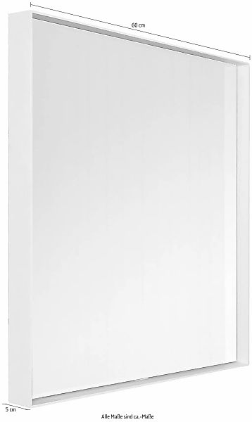 Spinder Design Wandspiegel "Donna" Metall, 60 x 60 cm günstig online kaufen