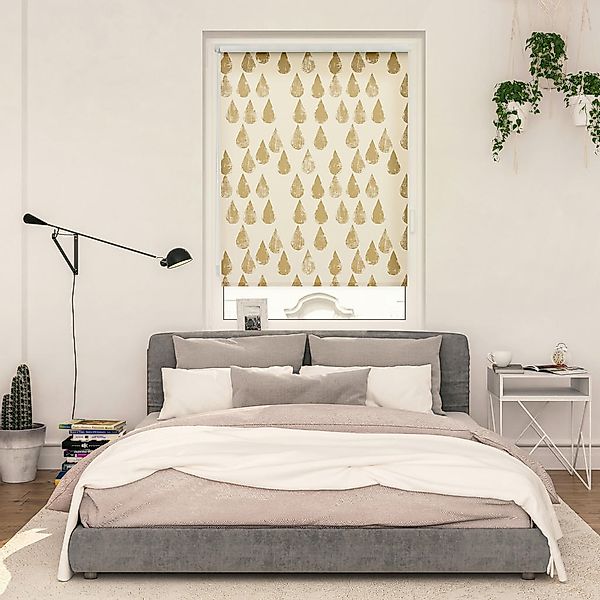 Verdunkelungsrollo Golden Drops gold B/L: ca. 60x150 cm günstig online kaufen