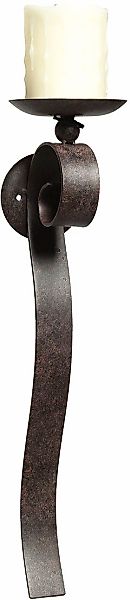 Ambiente Haus Wandkerzenhalter "Wandleuchter - antikbraun 50cm" günstig online kaufen